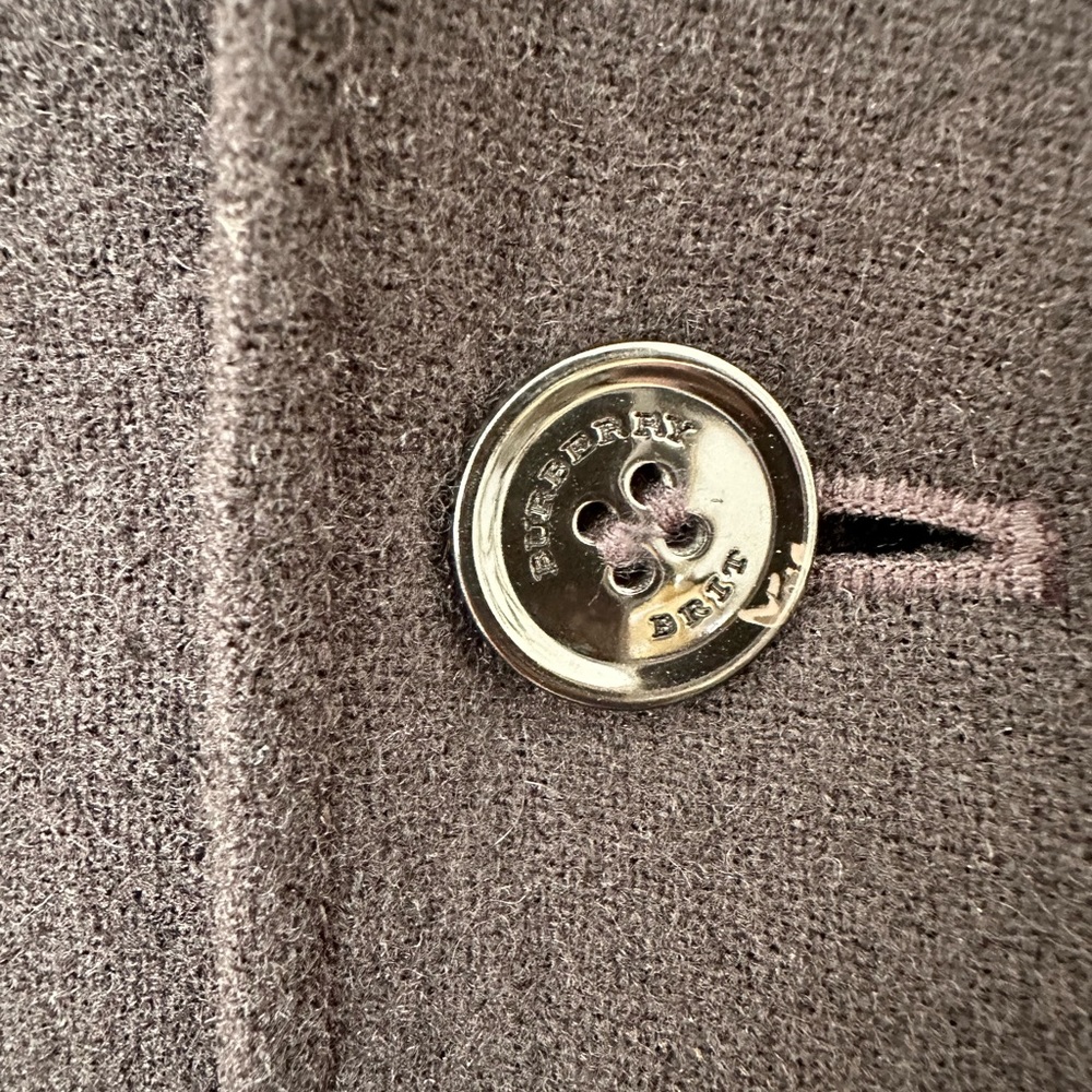 Burberry Brit Black Blazer Wool Blend Size S - Picture 10 of 16